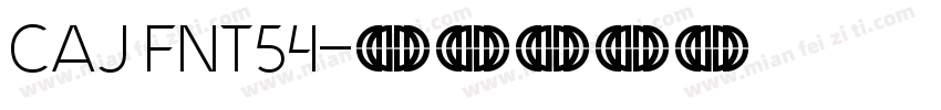 CAJ FNT54字体转换